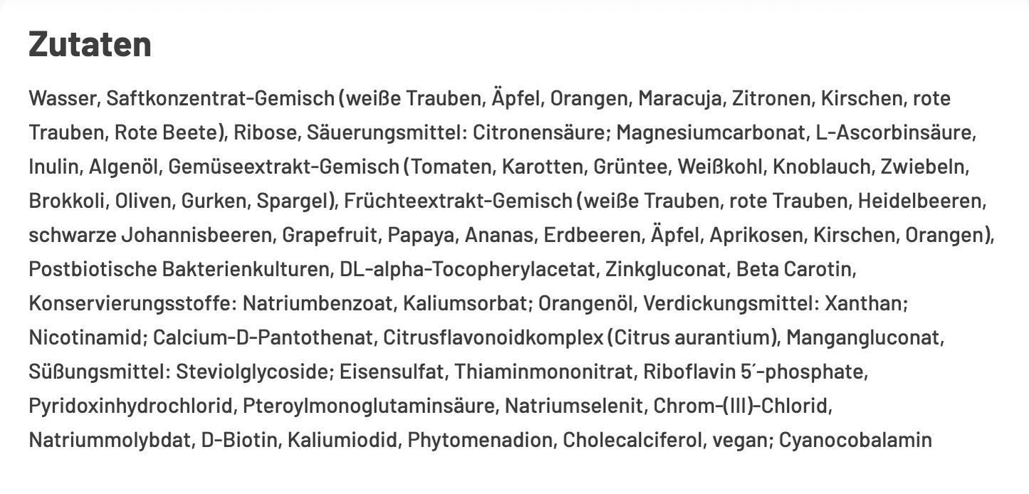 VitalBoost – Flüssiges Mikronährstoffkonzentrat für die ganze Familie